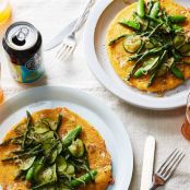 Oversized Mozzarella Arepas